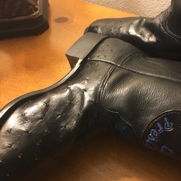 Prez of American Honda Larry Mahan Full Quill Ostrich Ropers - Picture 10 of 15